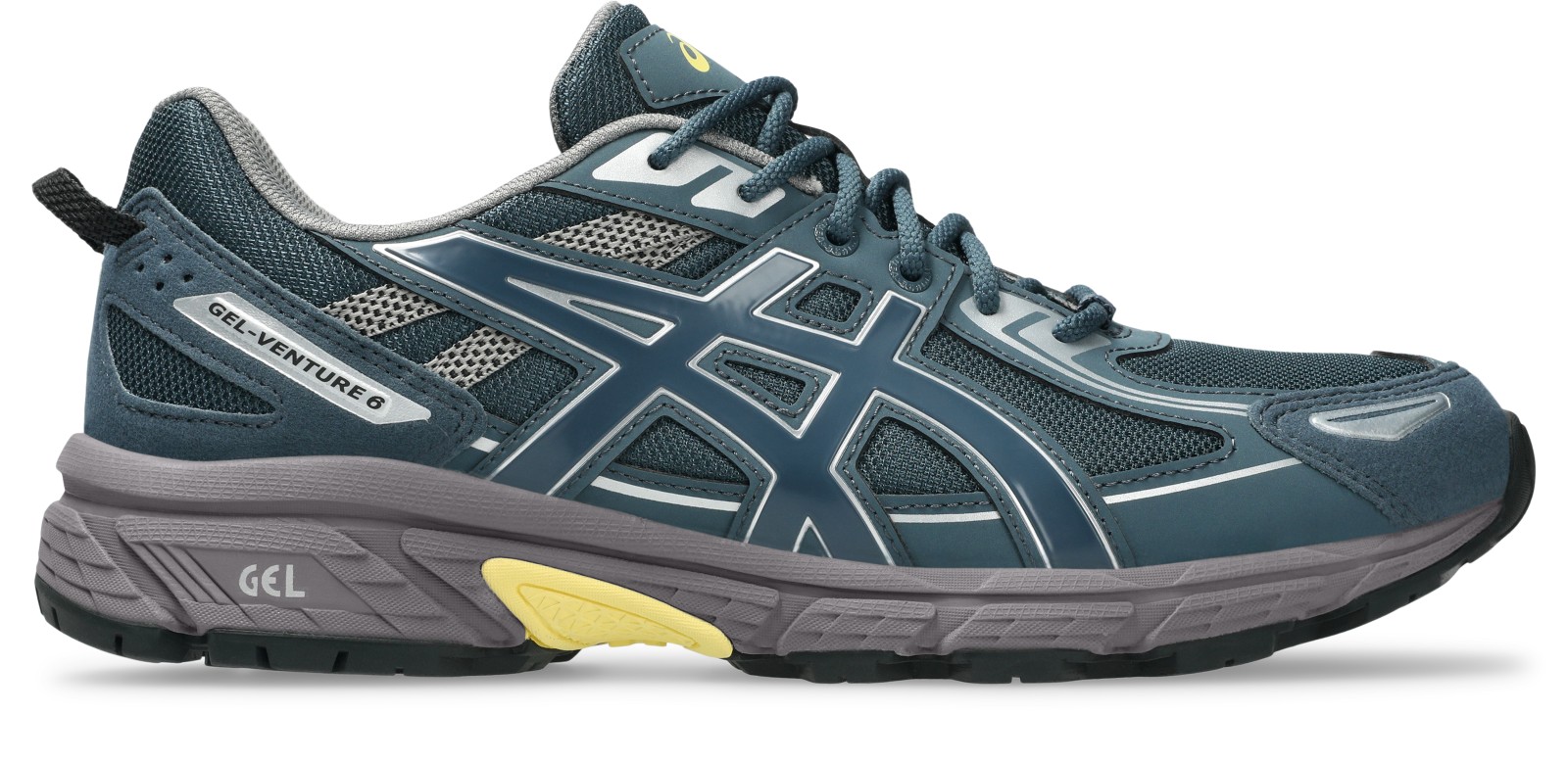 反対向きの外側面：配色と全体の輪郭。写真：ASICS公式1203A438-400商品ページ