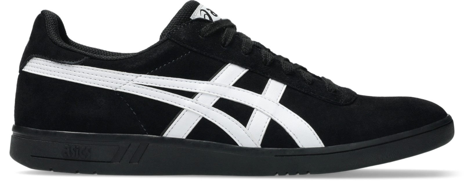 右向き側面：全体の配色とパーツの配置。写真：ASICS公式1201A486-006商品ページ