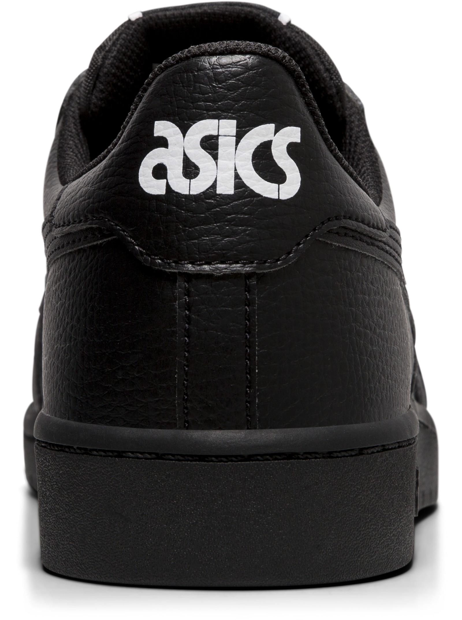 真後ろ：踵の縦の縫い目とソール。写真：ASICS公式1191A163-001商品ページ