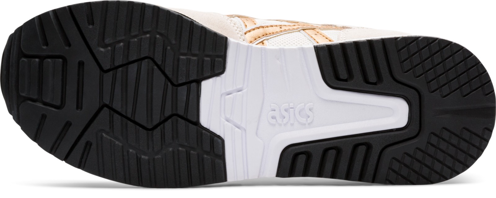 靴底：黒い接地面と白い中央部。写真：ASICS公式1192A181-200商品ページ