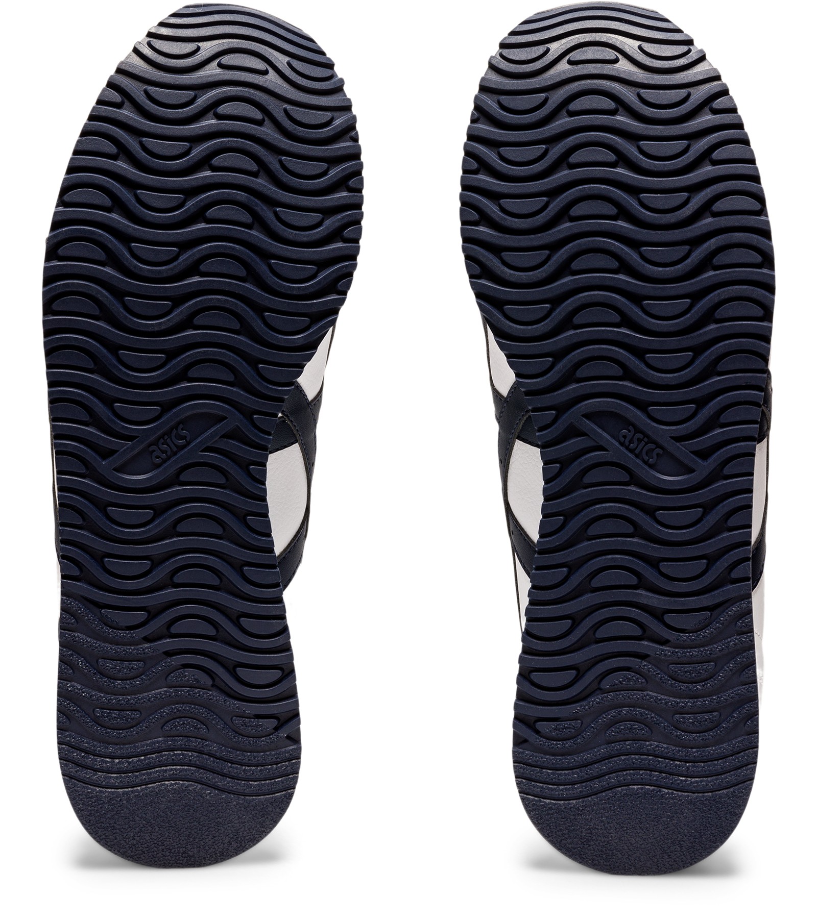 靴底：濃色の波形溝と踵の接地面。写真：ASICS公式1191A301-100商品ページ