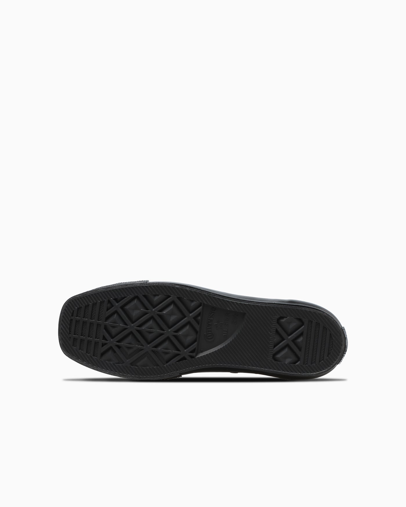 底面：黒いラバーの模様と前端の形。写真：CONVERSE公式31319220商品ページ