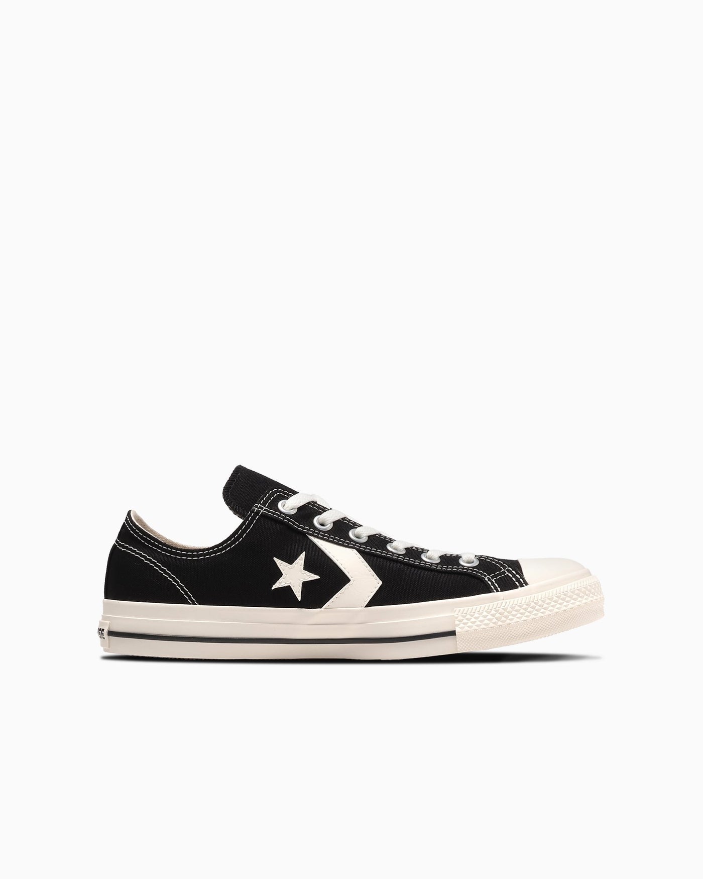 反対側面:低い輪郭と白いマーク。写真:CONVERSE公式34201850商品ページ
