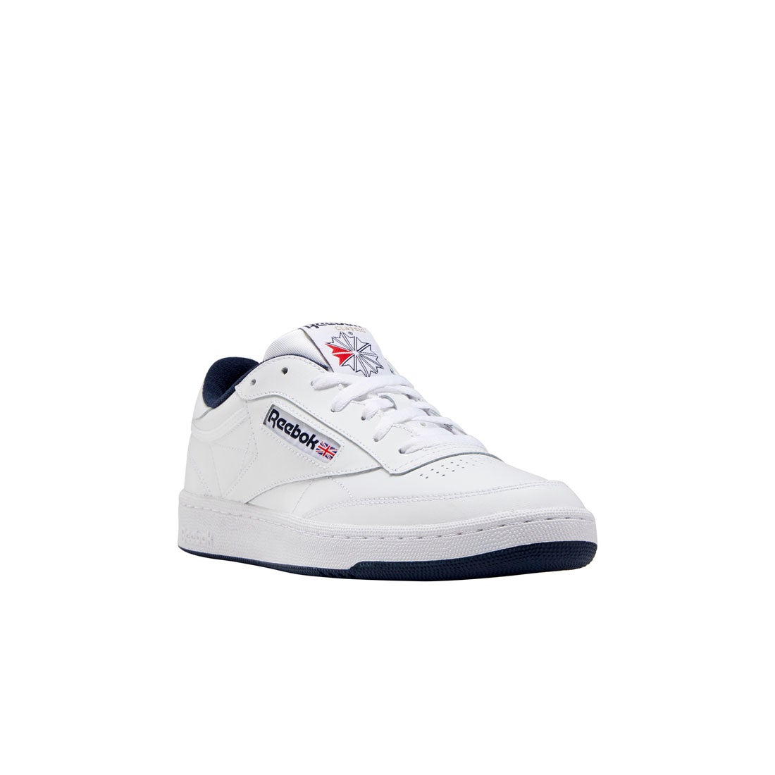 低い角度の正面：つま先と靴底。写真：Reebok公式RE1759BU15178商品ページ