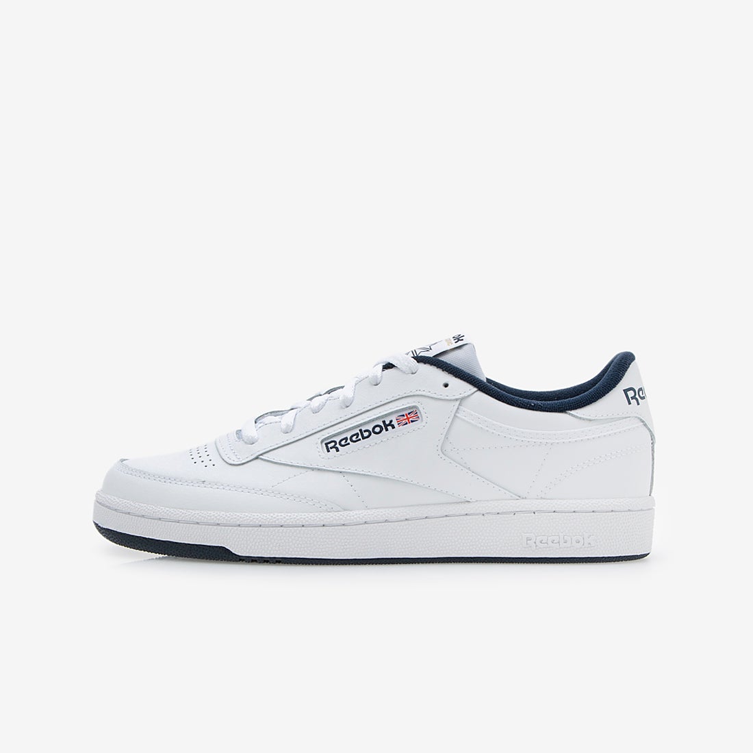 反対側：縫い合わせと薄く見える濃色の靴底。写真：Reebok公式RE1759BU15178商品ページ